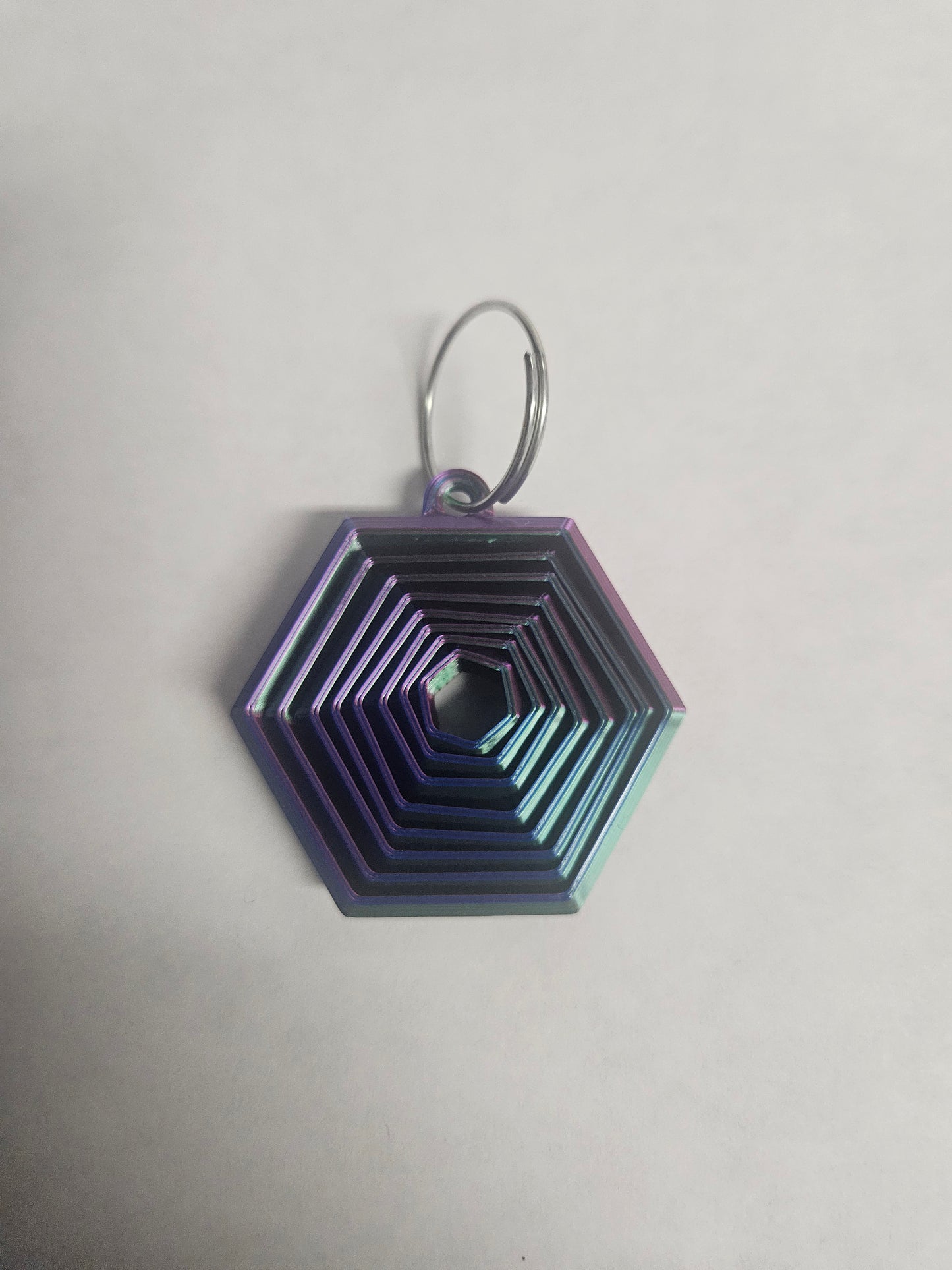 Hexagon Fidget Keychain