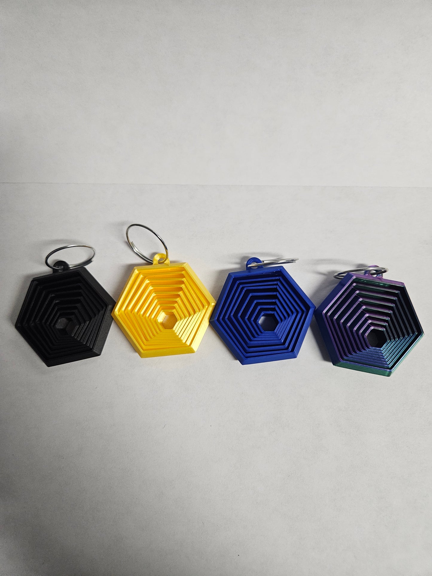 Hexagon Fidget Keychain