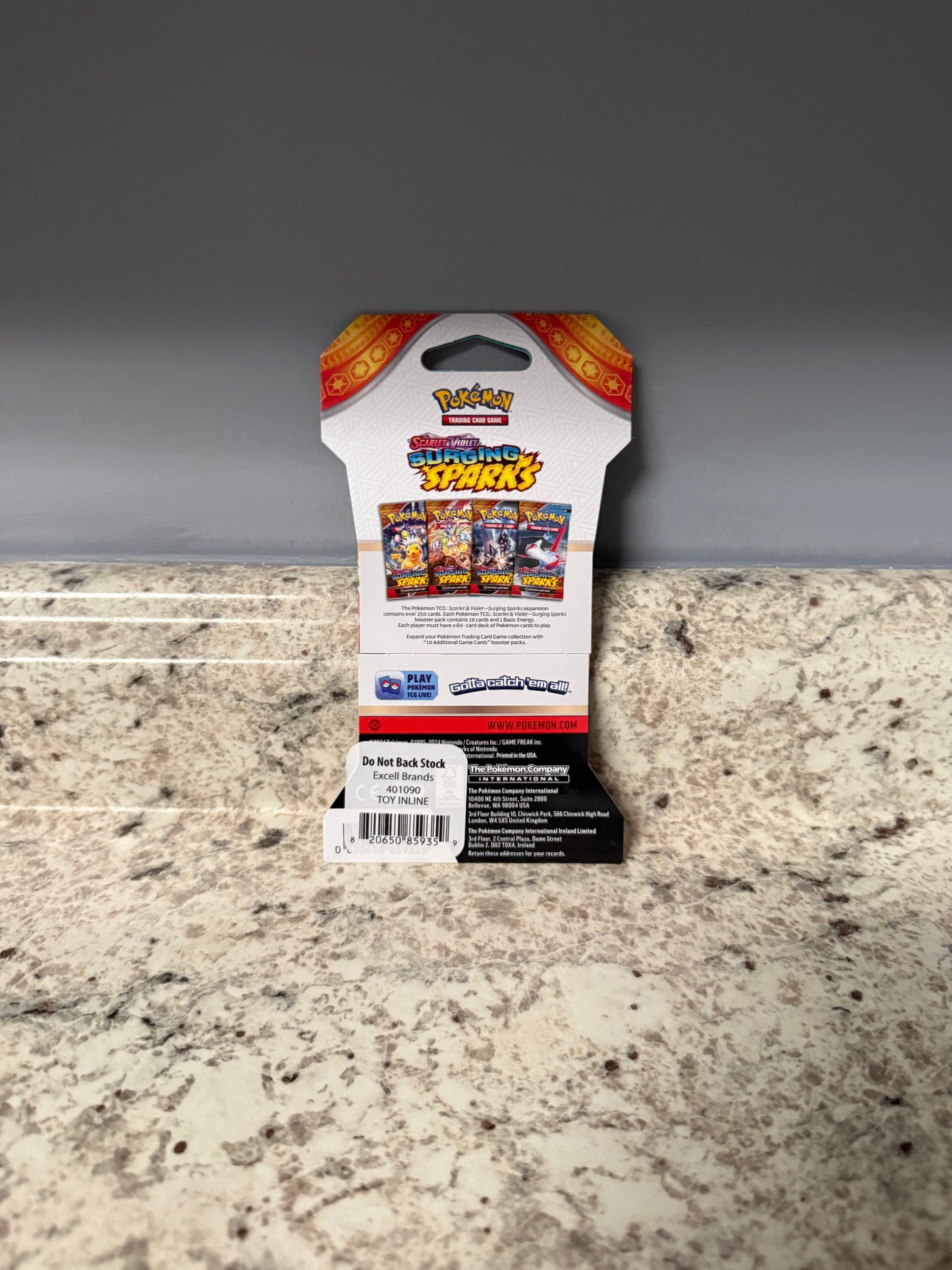 Surging Sparks sleeved booster pack
